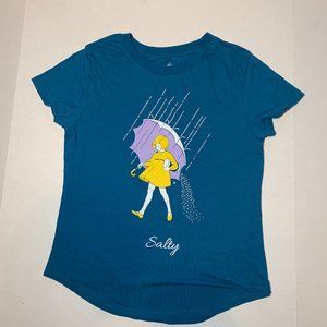 Morton Women's "Salty" Blue Logo T-Shirt Size M